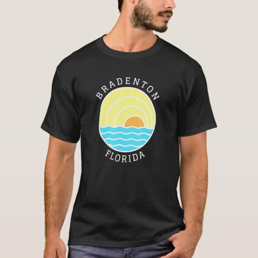 Bradenton Florida Sunset T-shirt (Voorkant)