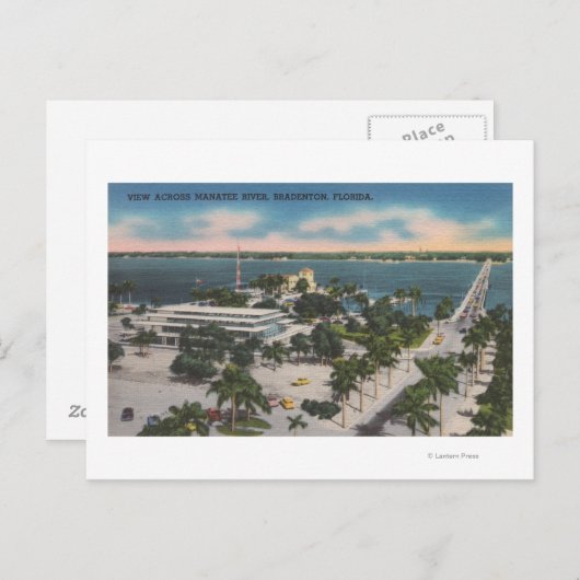 Bradenton, Florida - Uitzicht over de rivier de Ma Briefkaart (Voorkant / Achterkant)