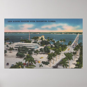 Bradenton, Florida - Uitzicht over de rivier de Ma Poster
