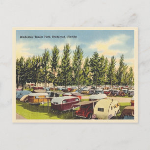 Bradenton Florida vintage caravanpark Briefkaart