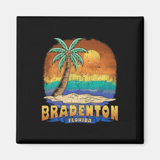 Bradenton Florida Vintage in nood souvenir Magneet (Voorkant)