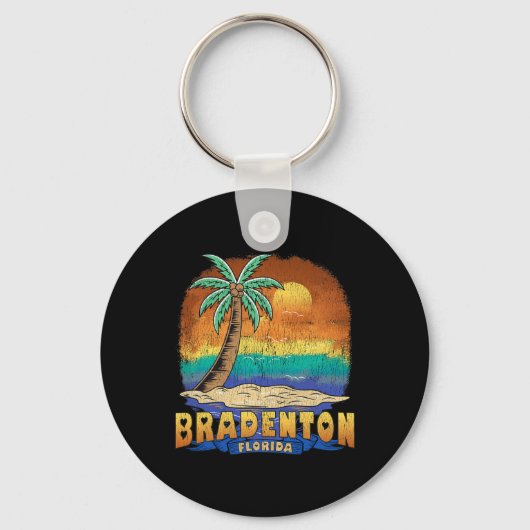 Bradenton Florida Vintage in nood souvenir Sleutelhanger (Voorkant)