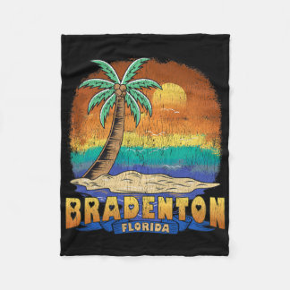Bradenton Florida Vintage Vervallen Souvenir  Fleece Deken