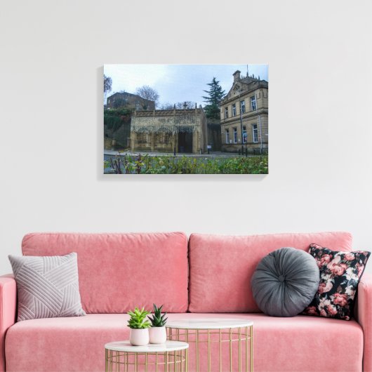 Bradford Cathedral Entrance Canvas Afdruk (Insitu (Woonkamer))