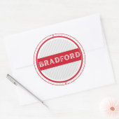 Bradford City Pride Embleem – Engelse identiteit Ronde Sticker (Envelop)