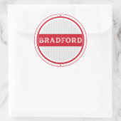 Bradford City Pride Embleem – Engelse identiteit Ronde Sticker (Tas)