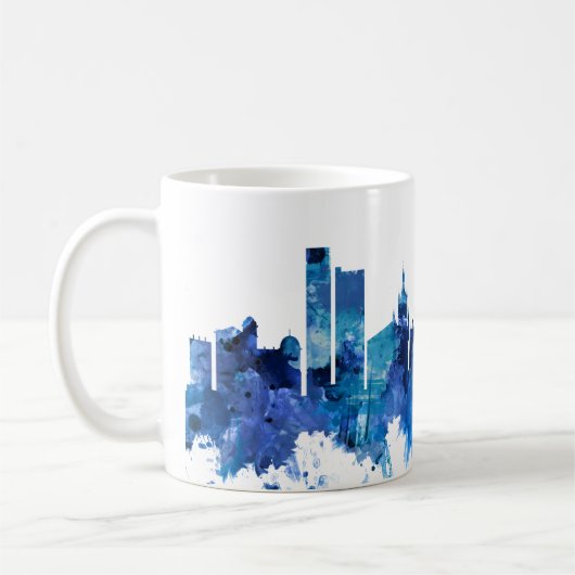 Bradford England Skyline Blue Koffiemok (Links)