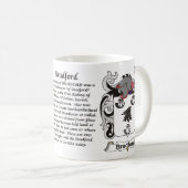 Bradford Family Coat of Arms Mok (Voorkant rechts)