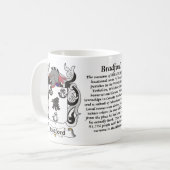 Bradford Family Coat of Arms Mok (Voorkant links)