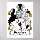 Bradford Family Crest Poster (Voorkant)