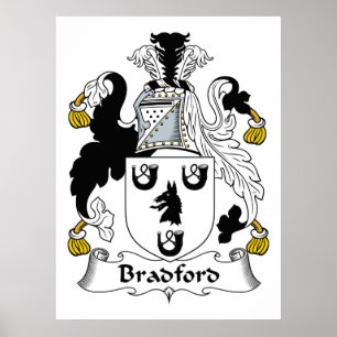 Bradford Family Crest Poster