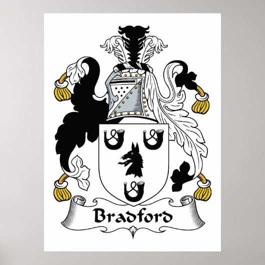 Bradford Family Crest Poster (Voorkant)