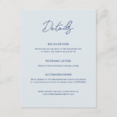 Bradford moderne bruiloft informatiekaartje (Voorkant)