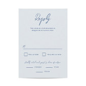 Bradford moderne bruiloft RSVP kaartje
