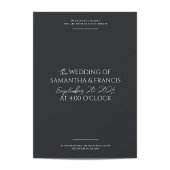 Bradford Moderne Foto en Typografie Bruiloft Kaart