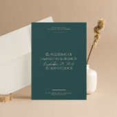 Bradford Moderne Foto en Typografie Bruiloft Kaart