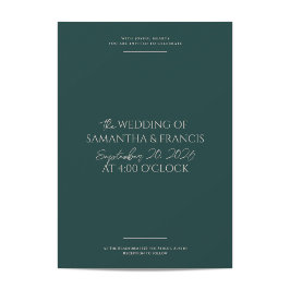 Bradford Moderne Foto en Typografie Bruiloft Kaart