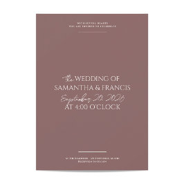 Bradford Moderne Foto en Typografie Bruiloft Kaart