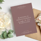 Bradford Moderne Foto en Typografie Bruiloft Kaart