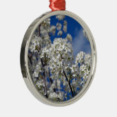 Bradford Pear Blooms Metalen Ornament (Rechts)