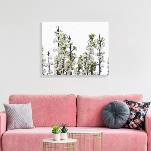 Bradford Pear Blossom Canvas Afdruk (Insitu (Woonkamer))