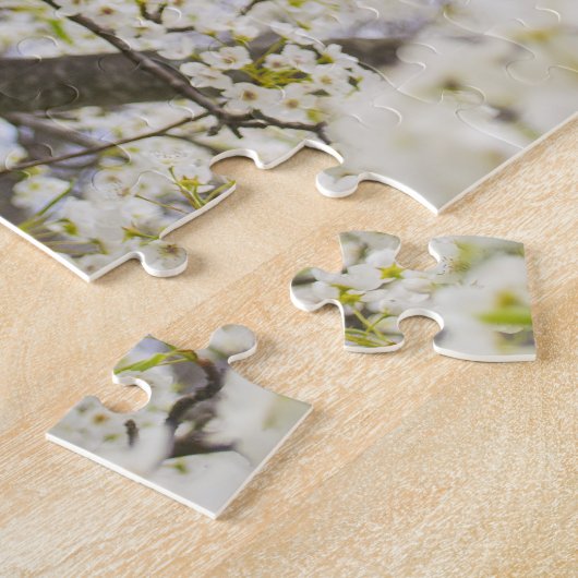Bradford Pear Tree White Spring Floral Natuur Legpuzzel (Zijkant)