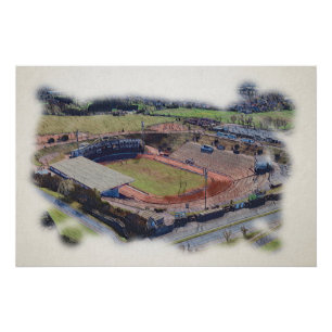 Bradford Rugby League, Odsal Stadium Coral Stand Perfect Poster