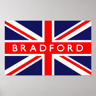 Bradford UK Flag Poster