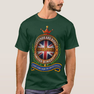 Bradford United Kingdom Legends wordt geboren in B T-shirt