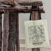 Bradford, West Yorkshire City Map Tote Bag