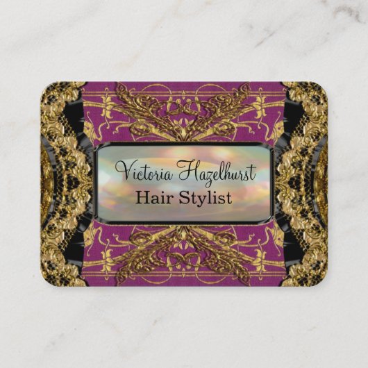 Bradfordshire Lola Elegant Haarstylist Visitekaartje (Voorkant)