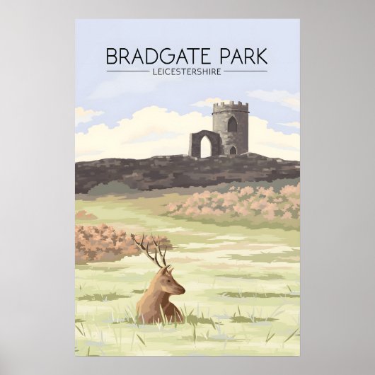 Bradgate Park Leicestershire Reisposter Poster (Voorkant)