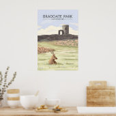 Bradgate Park Leicestershire Reisposter Poster (Keuken)