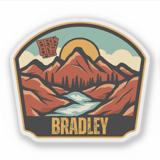 Bradley, Arkansas Sticker (Voorkant)