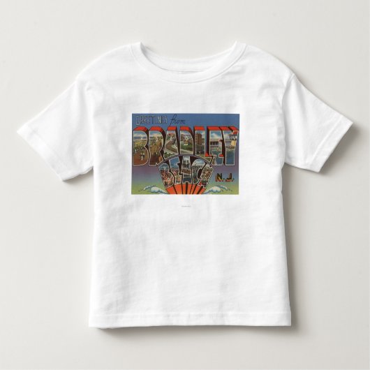 Bradley Beach, New Jersey - Large Letter Scenes Kinder Shirts (Voorkant)