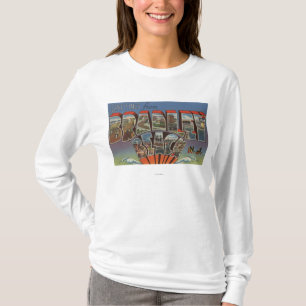 Bradley Beach, New Jersey - Large Letter Scenes T-shirt