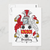 Bradley Family Crest Briefkaart (Voorkant / Achterkant)