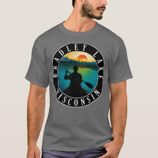 Bradley Lake Wisconsin kanoën T-shirt