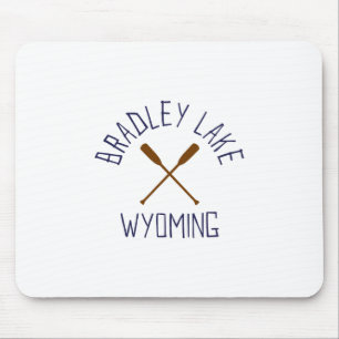 Bradley Lake Wyoming Buiten Activiteiten Vintage 1 Muismat