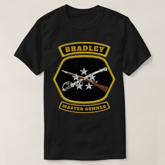 Bradley Master Gunner Emblem graphic T-shirt (Design voorkant)