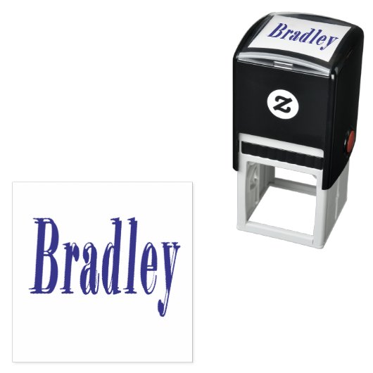 Bradley, naam Logo, Zelfinktende Stempel (In situ)