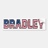 Bradley Naam Voornaam USA Sticker Sticker Auto (Voorkant)