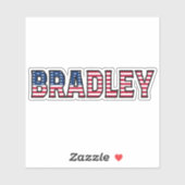 Bradley Name Vorname USA Sticker Stickerset (Vel)