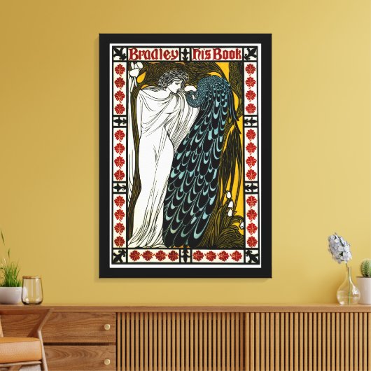 Bradley: Zijn boek Canvas Afdruk (Insitu (Woonkamer))