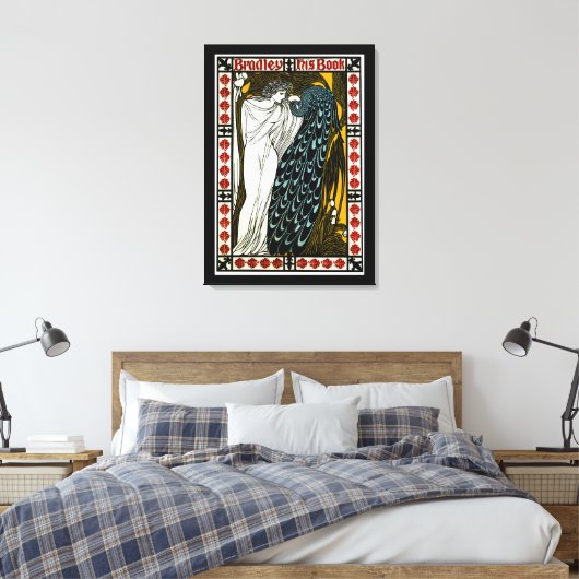 Bradley: Zijn boek Canvas Afdruk (Insitu (Slaapkamer))