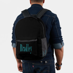 'Bradley" Zijn Naam In Blauw, Bedrukte Rugzak