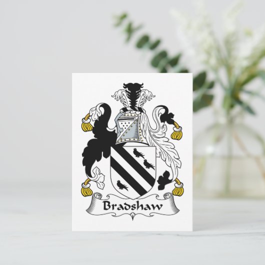 Bradshaw Family Crest Briefkaart (Staand voorkant)