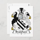 Bradshaw Family Crest Briefkaart (Voorkant / Achterkant)