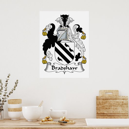 Bradshaw Family Crest Poster (Keuken)