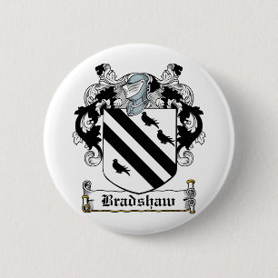 Bradshaw Family Crest Ronde Button 5,7 Cm